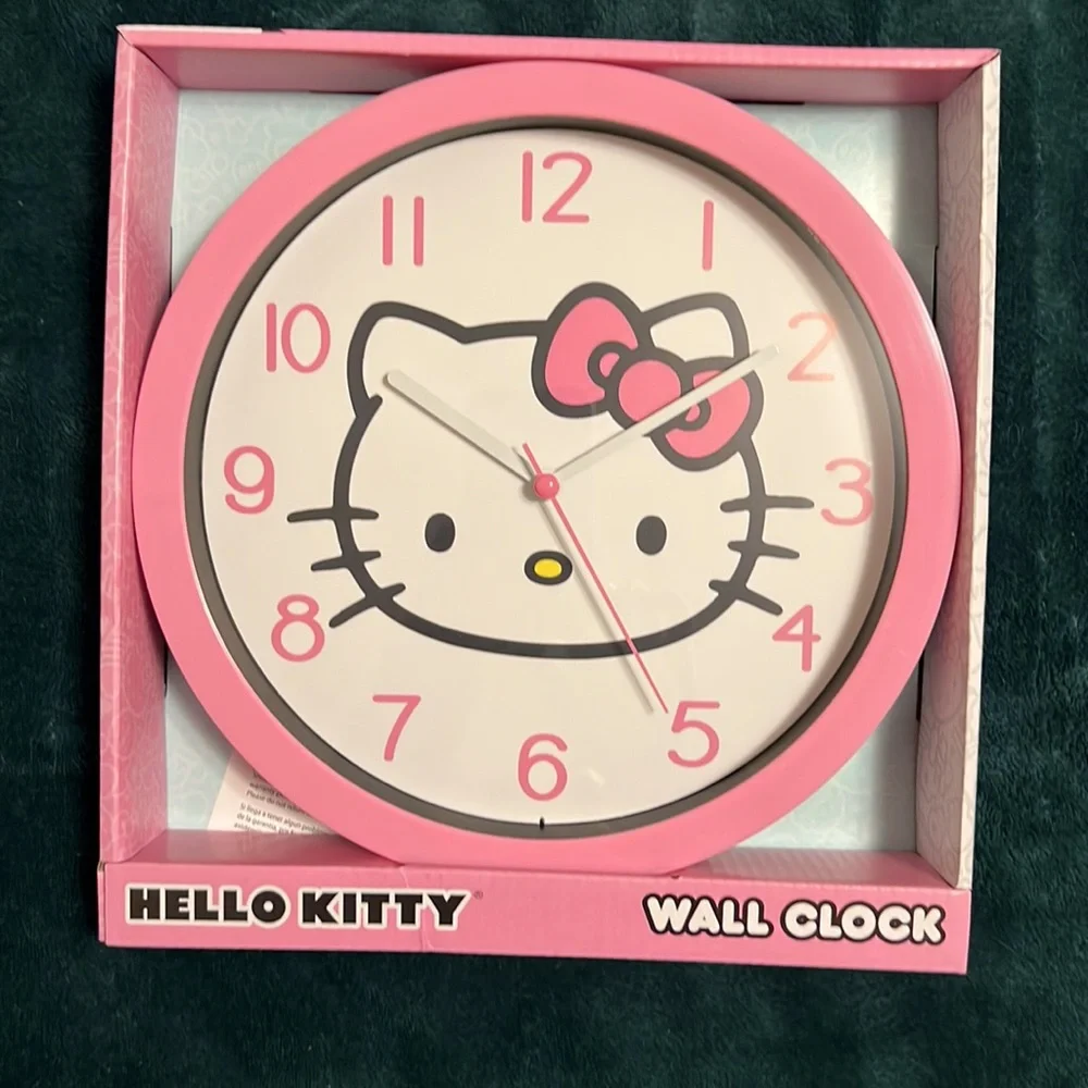 Hello Kitty 10” wall clock, New in original packaging